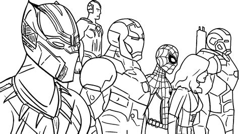coloring pages avengers endgame drawing coloring avengers printable