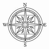 Compass Rose Coloring Clipart sketch template