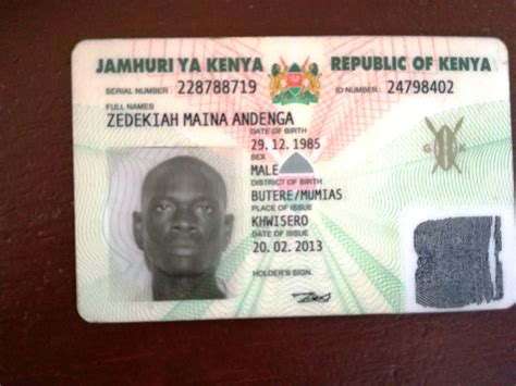 Kenya Id Card Printable Cards