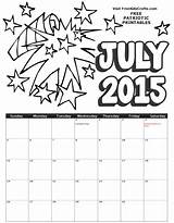 Calendar July Coloring sketch template