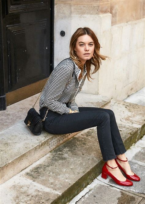 pin  emily morris  camille rowe pourcheresse red shoes outfit