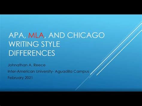 mla writing style differences    chicago youtube