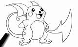 Raichu Pokemon Coloring Pages Awesome Printable Color Inspiration Getcolorings Birijus Getdrawings Print sketch template