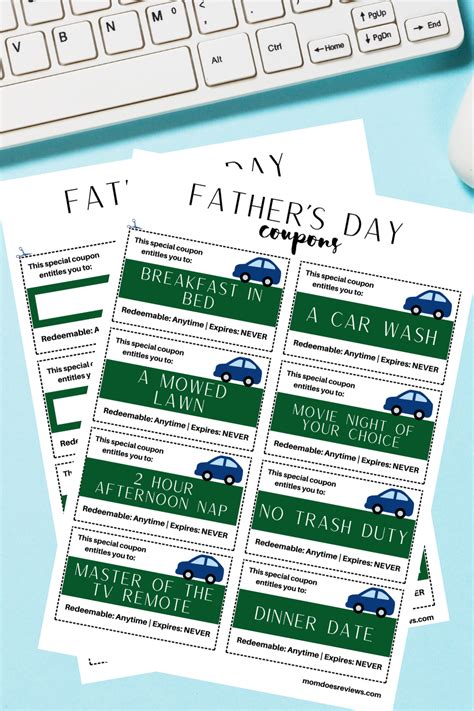 printable fathers day coupons mom  reviews