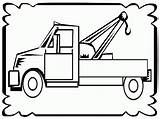 Coloring Tow Pages Trucks Truck Popular Coloringhome sketch template
