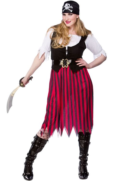 Pirate Lady Costume Ef2090 Ladies Pirate Fancy Dress Costume