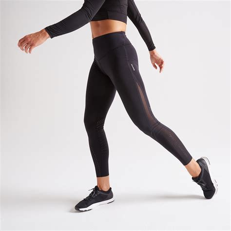 buy women polyester high waist anti chafing gym leggings  decathlon