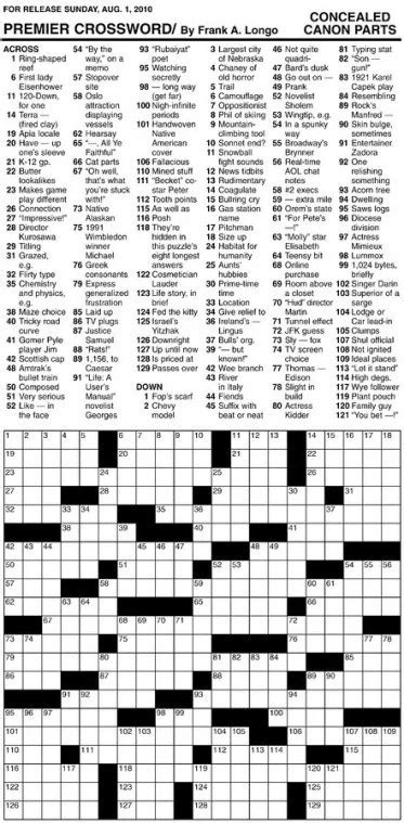 printable frank longo sunday crossword puzzles riakagare
