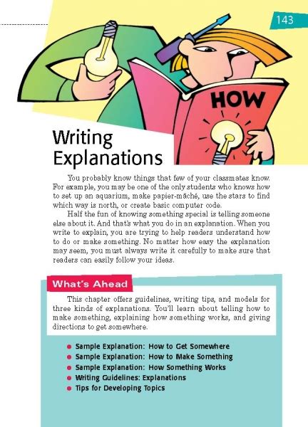 writing explanations thoughtful learning