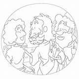 Timothy Paul Clipart Coloring Silas Joins Bible Illustration Use sketch template