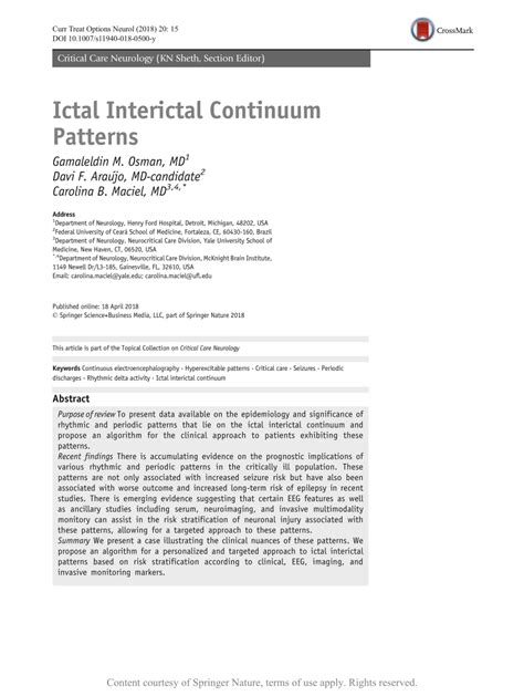 ictal interictal continuum patterns request