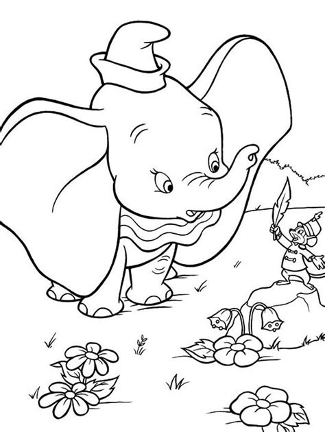 dumbo coloring pages    print