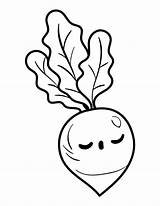 Turnip sketch template