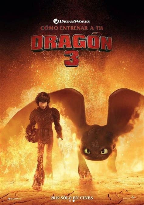 toothless  hiccup walking   fire poster httyd dragons