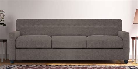 buy solitaire  seater sofa  grey colour  adorn homez  modern  seater sofas