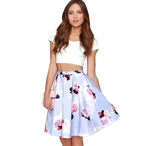 women two piece crop top floral skirt set summer party mini club