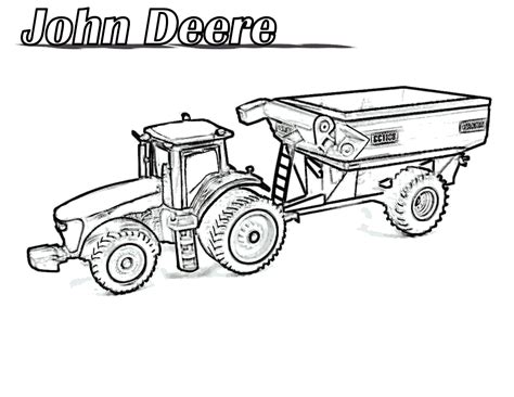 tractor coloring pages kidsuki