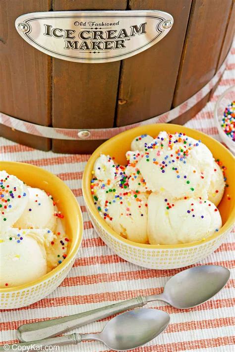 homemade vanilla ice cream copykat recipes