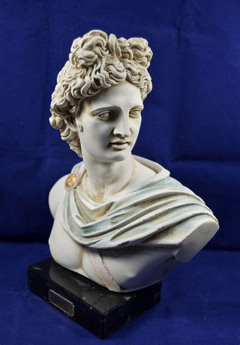 Apollo Sculpture Bust Ancient Greek God Of Sun And Poetry Etsy
