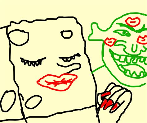 Spongebob Kissing Monster Drawception