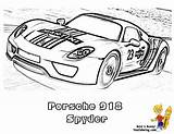 Porsche Coloring Car Pages Super 918 Spyder Cars Yescoloring Camaro Race Bugatti Corvette Boys Cool Gt3 Chevrolet Sports Volkswagen Autos sketch template
