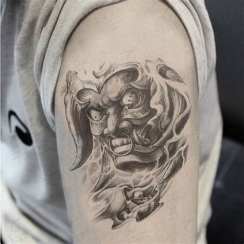 duża arm tymczasowy tatuaż praj hannya potwór tatuaż naklejki