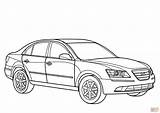 Coloring Hyundai Sonata Pages Tucson Drawing Main 2009 Printable Skip sketch template