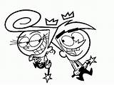 Fairly Oddparents Cosmo Wanda Parrains Magiques sketch template
