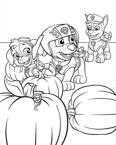 paw patrol halloween coloring page ideas lahsnz
