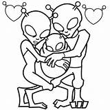Coloring Book Clipart Cover Cool Library Alien Pages sketch template