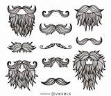 Barbas Hipster Bigotes Bigodes Vexels Moustache Moderno Bajo Talle Beards Mustache Vectores Moustaches sketch template