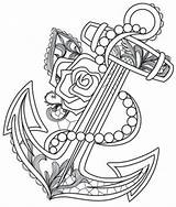 Anker Ausmalen Ausmalbild Anchors Urbanthreads Embroide Seidenmalerei Plotter Mandalas Essentialembroidery Artikel sketch template