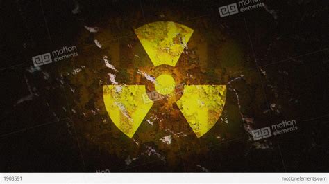 radioactive sign stock animation
