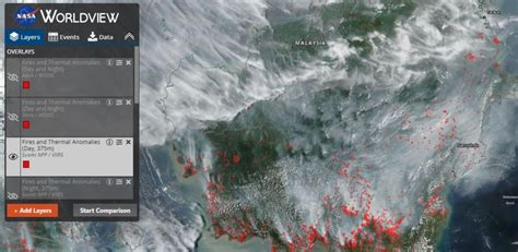 Kebakaran Hutan Di Kalimantan Disorot Situs Nasa Banyak