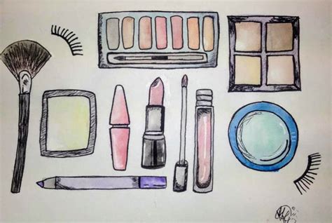 trending sketch easy makeup drawings  complete drawer