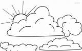 Coloring Cloud Pages Print Printable Cool2bkids sketch template