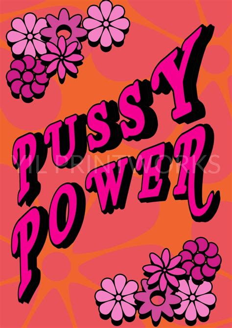 Pussy Power Typography Artwork Poster Print – Yil Printworks