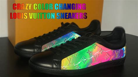 louis vuitton color changing sneakers youtube
