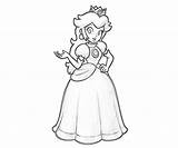 Coloring Peach Princess Pages Print Popular Wallpaper sketch template
