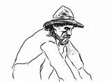 Prospector Drawing Gold Behance Panning Getdrawings Drawings sketch template