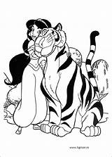 Pages Jasmin Colorat Tigru Tigrisor Plansa Planse Ro Sheets Aladdin sketch template