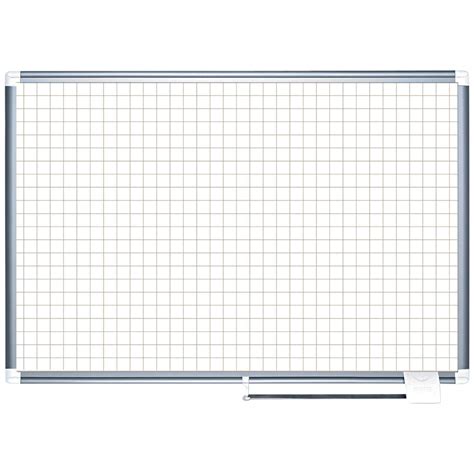 mastervision bvcma    white grid dry erase planning board    grid