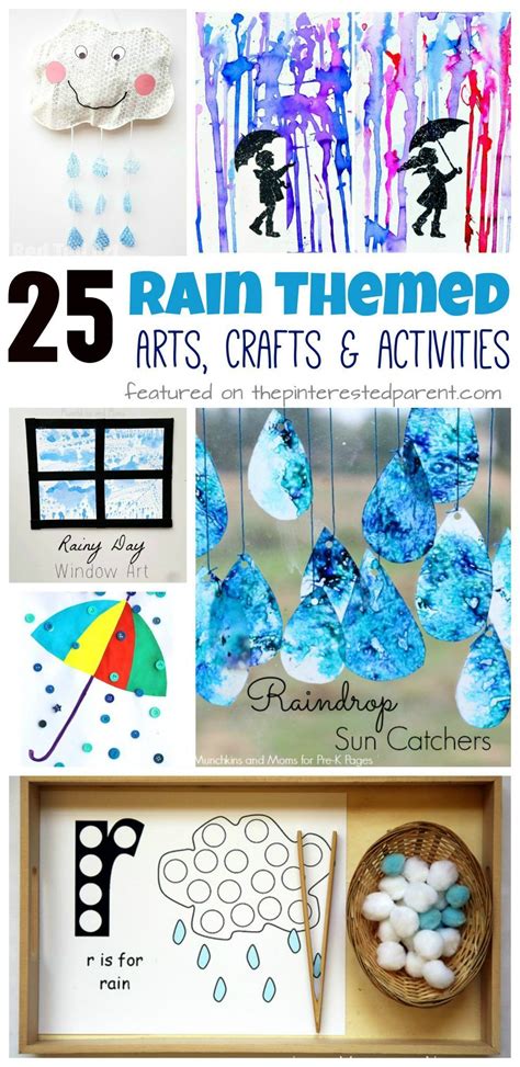 rain themed arts crafts  activities   spring kids arts