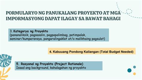 solved subject filipino topic panukalang proyekto panuto gamit ang