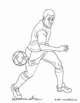 Soccer Coloring Pages Pele Pelé Playing Color Hellokids Print Online Football sketch template