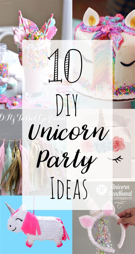diy unicorn party ideas doodle  stitch