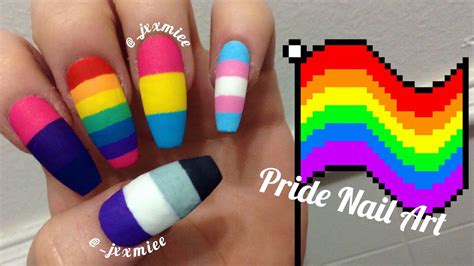 Lgbt Pride Nail Art 💟🌈💅🏼 Youtube