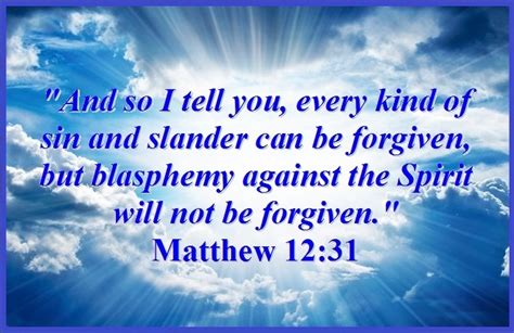 Blasphemy Against The Holy Spirit Point Of No Return