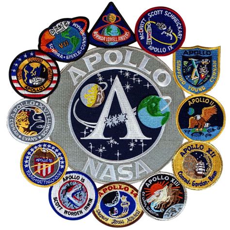 apollo mission patch collage apollo missions nasa astronomy