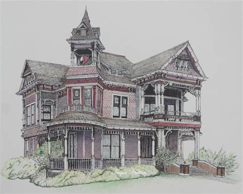 colored pencil house drawings stanvangundynetworth